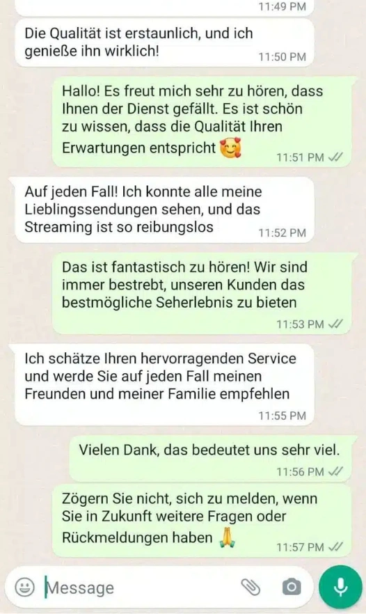 Recensioni reali dei nostri clienti Abbonamento Iptv Extreme